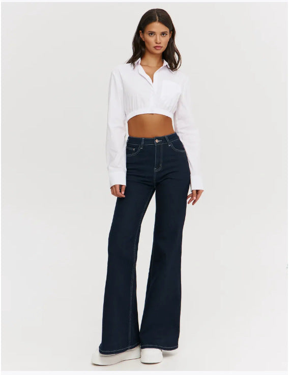 DARK BLUE WOMEN FLARE