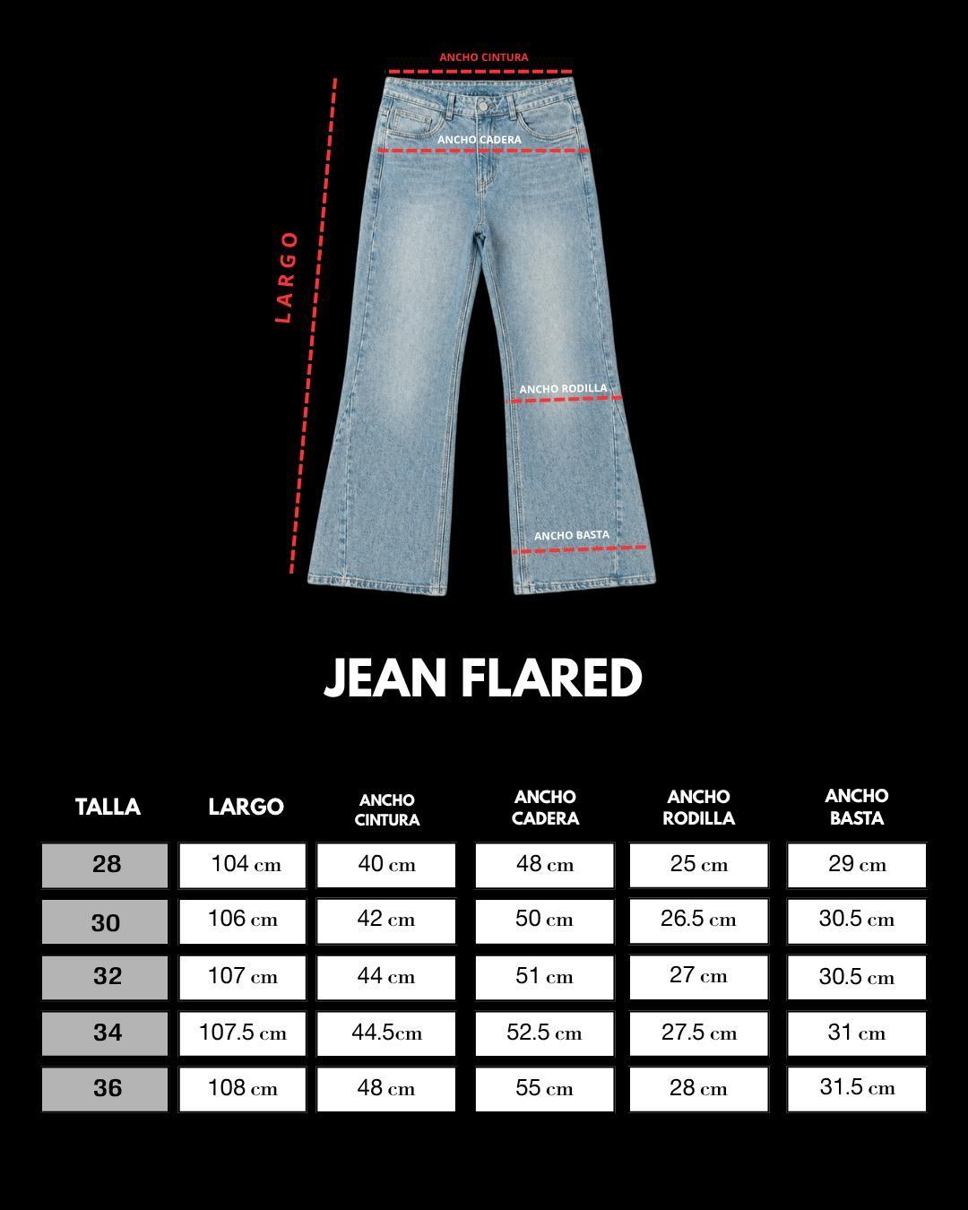 JEAN FLARED BLACK NOIR