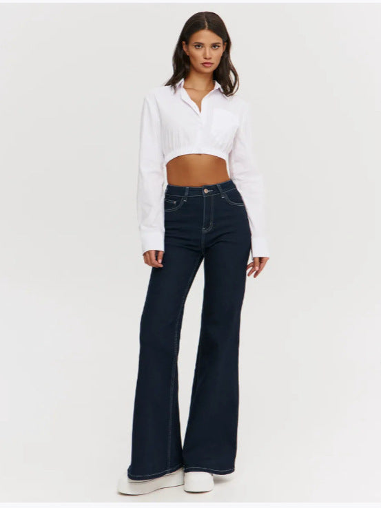 DARK BLUE WOMEN FLARE