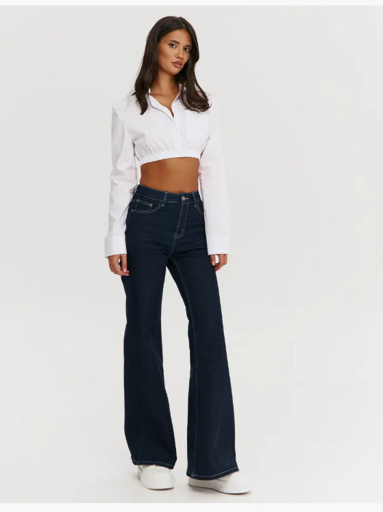 DARK BLUE WOMEN FLARE