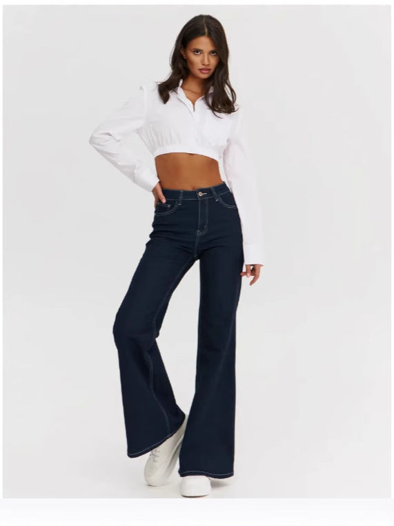 DARK BLUE WOMEN FLARE